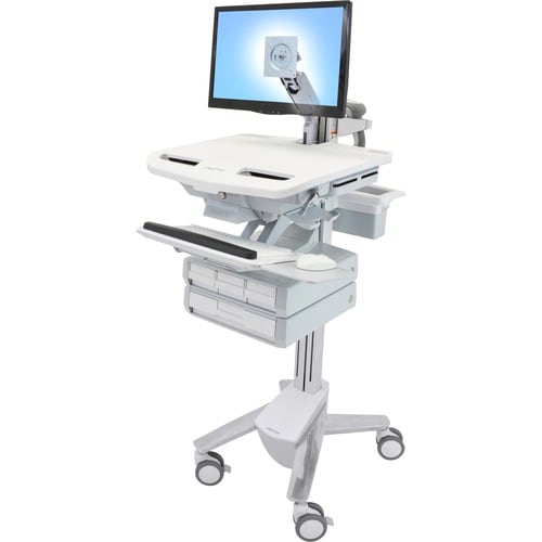 Ergotron StyleView SV43 Height Adjustable Display Stand - Up to 61 cm (24") Screen Support - 17.24 kg Load Capacity - 128.