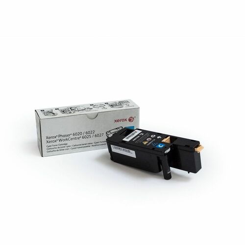 Xerox Genuine Phaser® 6020​/​6022, WorkCentre® 6025​/​6027 Cyan Standard capacity Toner Cartridge (1000 Pages) - 106R02756