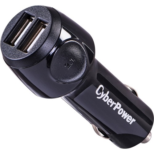 CyberPower CPTDC2U Travel Charger (2) 2.1A USB Port - DC Auto Power Plug - 12 V DC Input - 5 V DC/2.10 A Output