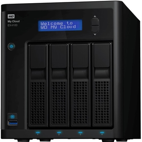 WD My Cloud Business Series EX4100, 0TB, 4-Bay Diskless NAS with Intel® processor - Marvell ARM 388 Dual-core (2 Core) 1.6