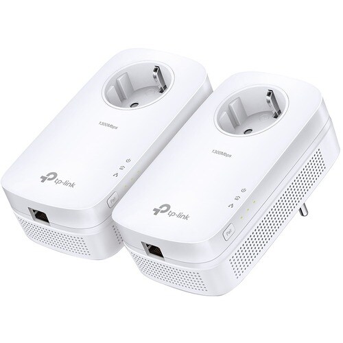 TP-Link TL-PA8010P KIT Powerline Network Adapter - 2 - 1 x Network (RJ-45) - 1200 Mbit/s Powerline - 300 m Distance Suppor