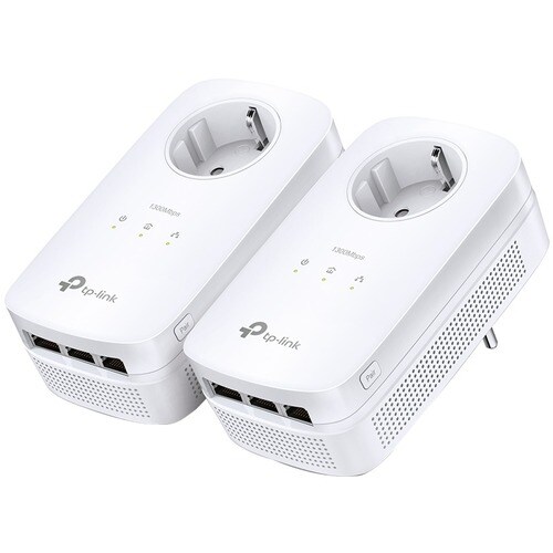 TP-Link TL-PA8030P KIT Powerline Netzwerkadapter - 2 - 3 x Netzwerk (RJ-45) - 1200 Mbit/s Stromleitung - 300 m Reichweite 