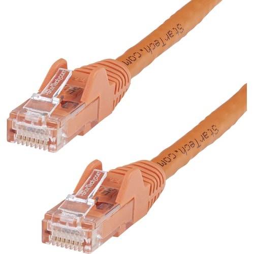 StarTech.com 1m Orange Gigabit Snagless RJ45 UTP Cat6 Patch Cable - 1 m Patch Cord - Ethernet Patch Cable - RJ45 Male to M