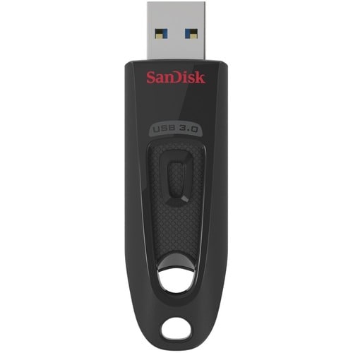 SanDisk Ultra 128 GB USB 3.0 Flash Drive - Black - 5 Year Warranty
