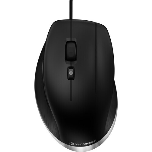 Souris Laser 3Dconnexion CadMouse - USB - 7 Bouton(s) - Noir mat - Câble - 8200 dpi - Roulettes avec frein