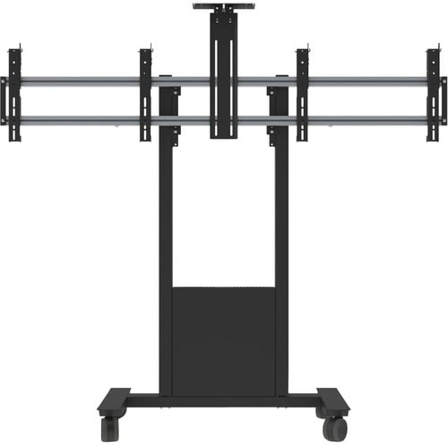 SMS Func Display Stand - Up to 165.1 cm (65") Screen Support - 110 kg Load Capacity - Floor - Black - Mobility