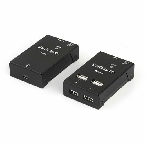 StarTech.com 4 Port USB 2.0-Over-Cat5-or-Cat6 Extender - up to 130ft (40m) - Connect four USB 2.0 devices away from your c