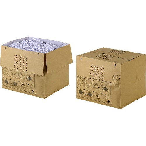 Caja de almacenamiento (Bolsa) Rexel para Trituradora - 80 L - Papel - Marrón - Reciclado - 50