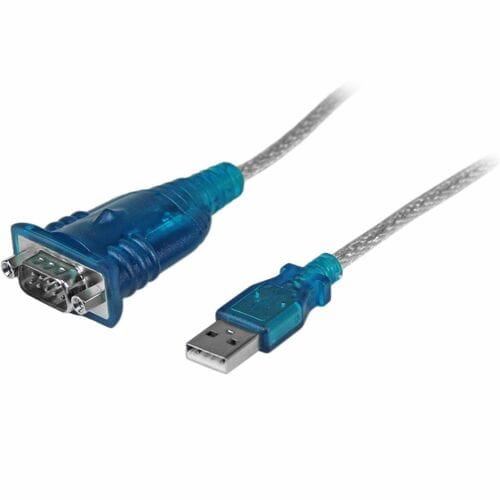 StarTech.com 17in (43cm) 1-Port USB to Serial Adapter Cable, USB-A to DB9 RS232, USB to RS232 Adapter, Prolific Chipset - 