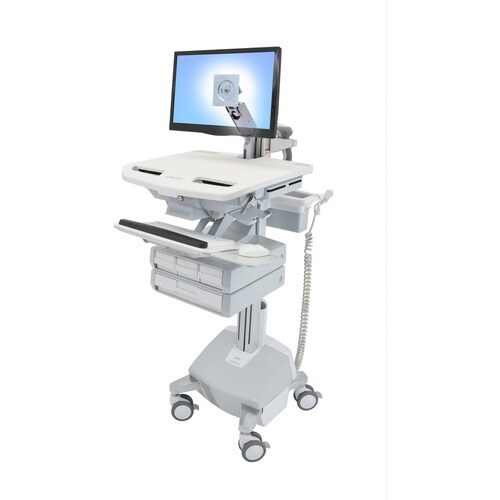 Ergotron StyleView SV44 Height Adjustable Display Stand - Up to 61 cm (24") Screen Support - 15.42 kg Load Capacity - 128.