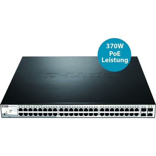 D-Link DGS-1210 DGS-1210-52MP 52 Ports Manageable Ethernet Switch - 10/100/1000Base-T, 1000Base-X - 2 Layer Supported - 4 