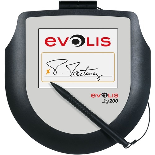 Evolis Sig200 Signature Pad - Backlit LCD - 3.98" (101 mm) x 2.99" (76 mm) Active Area LCD - Backlight - 640 x 480 - USB