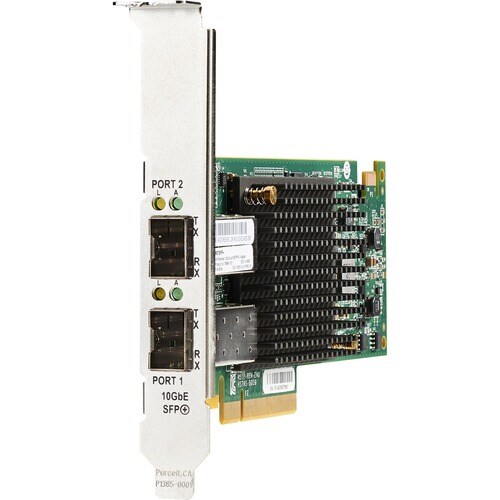 HPE Ethernet 10Gb 2-port 557SFP+ Adapter - PCI Express 3.0 x8 - 2 Port(s) - Optical Fiber - 10GBase-X - Plug-in Card