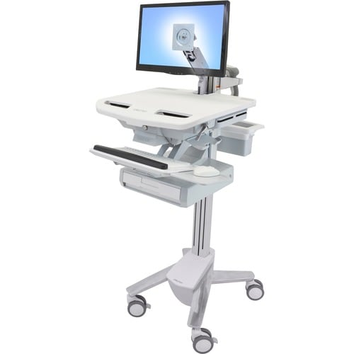 Ergotron StyleView SV43 Height Adjustable Display Stand - Up to 61 cm (24") Screen Support - 16.78 kg Load Capacity - 128.