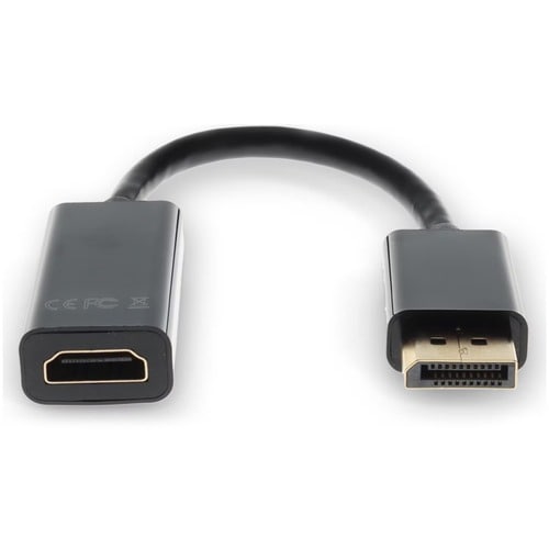 HP BP937AA Compatible DisplayPort 1.2 Male to HDMI 1.3 Female Black Adapter Which Requires DP++ For Resolution Up to 2560x