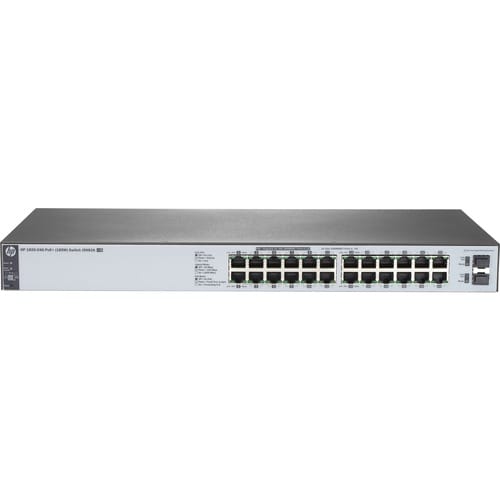 HPE 1820-24G-PPoE+ (185W) Switch - 24 Ports - Manageable - 10/100/1000Base-T, 1000Base-X - 2 Layer Supported - 2 SFP Slots