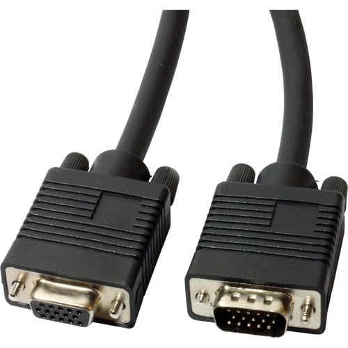 3FT COAX VGA MONITOR CABLE EXT HD15 MALE TO FEMALE HIGH RES