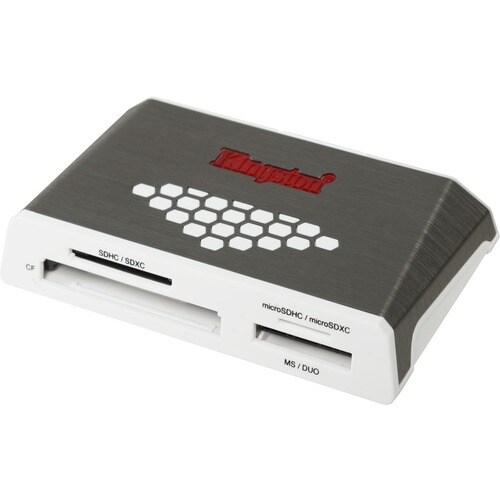 Kingston USB 3.0 High-Speed Media Reader - CompactFlash Type I, CompactFlash Type II, SD, SDHC, SDXC, microSD, microSDHC, 