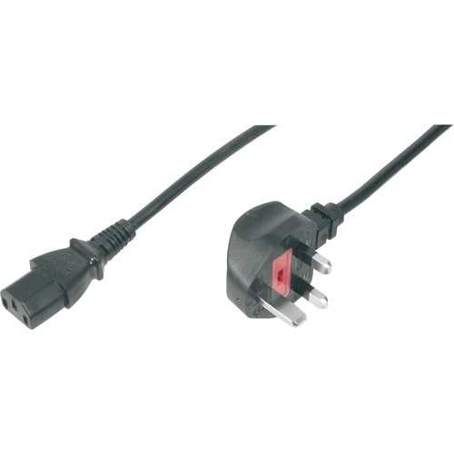 Assmann Standard Power Cord - 1.80 m - BS 1363 / IEC 60320 C13 - 250 V AC10 A - Black