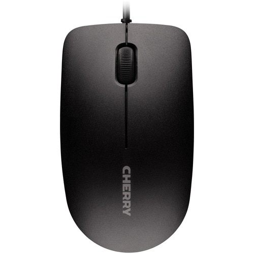 Souris Optique CHERRY MC 1000 - USB 2.0 - 3 Bouton(s) - Noir - 1 - Câble - 1200 dpi - Roulettes avec frein - Symétrique