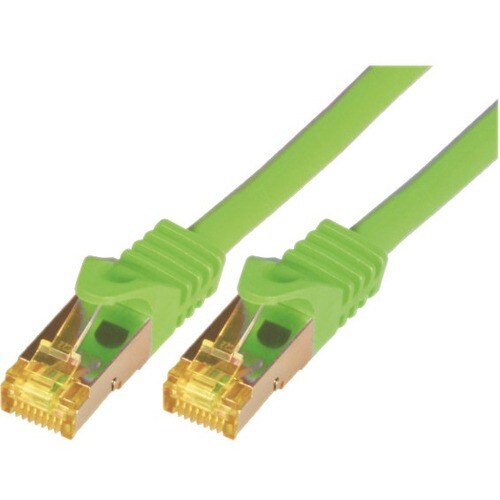 M-CAB 3 m Kategorie 7 Netzwerkkabel für Netzwerkgerät - Zweiter Anschluss: 1 x RJ-45 Network - Male - Abschirmung - Grün