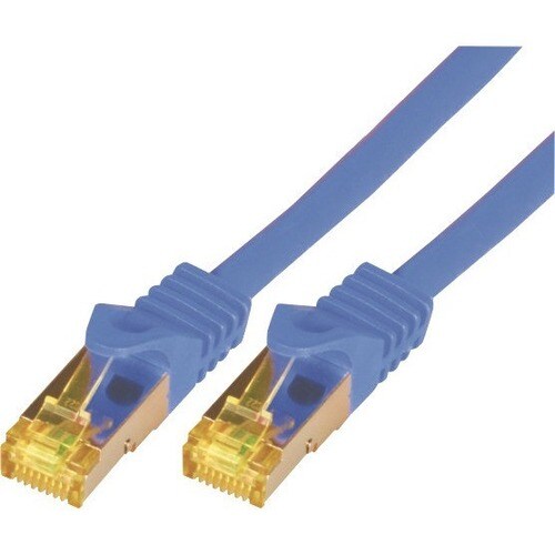 M-CAB 1 m Kategorie 7 Netzwerkkabel für Netzwerkgerät - Zweiter Anschluss: 1 x RJ-45 Network - Male - Blau