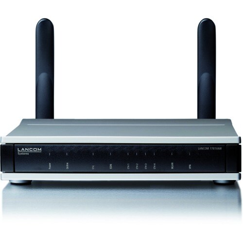 Lancom 1781VAW Wi-Fi 4 IEEE 802.11n ADSL2+, VDSL2, Ethernet Modem/Wireless Router - 2,40 GHz ISM-Band - 5 GHz UNII-Band - 