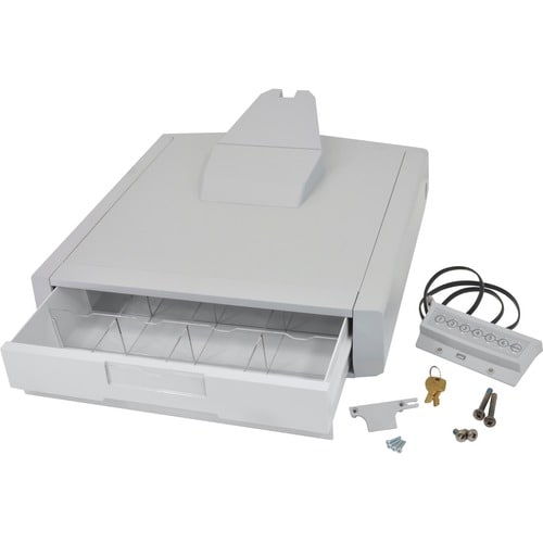 Ergotron Schublade - 907,2 g Belastbarkeit - 457,2 mm Länge x 457,2 mm Breite x 241,3 mm Höhe - Grau, Weiß