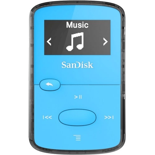 SanDisk SDMX26-008G-G46B 8 GB Flash MP3 Player - Blue - FM Tuner - microSD - AAC, MP3, WMA, WAV, Ogg Vorbis, Audible, FLAC