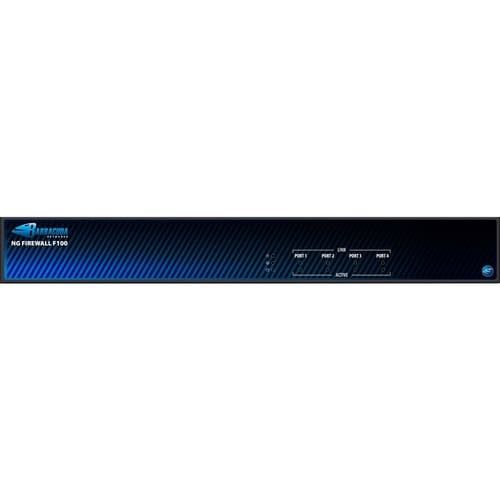Barracuda F100 Network Security/Firewall Appliance - 4 Port - 10/100/1000Base-T - Gigabit Ethernet - 4 x RJ-45 - Desktop