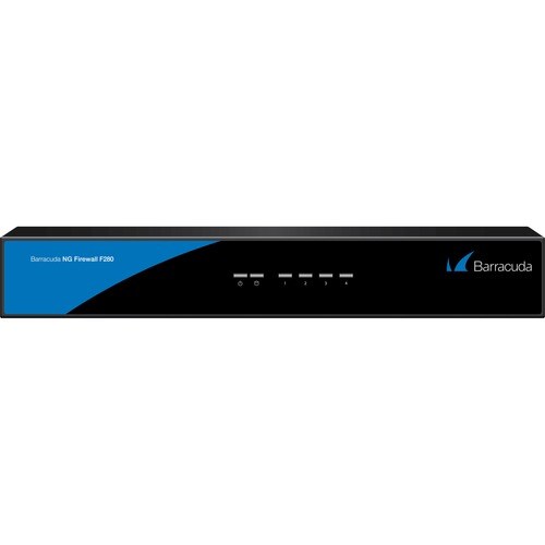 Barracuda F280 Network Security/Firewall Appliance - 4 Port - 10/100/1000Base-T - Gigabit Ethernet - Wireless LAN - 4 x RJ
