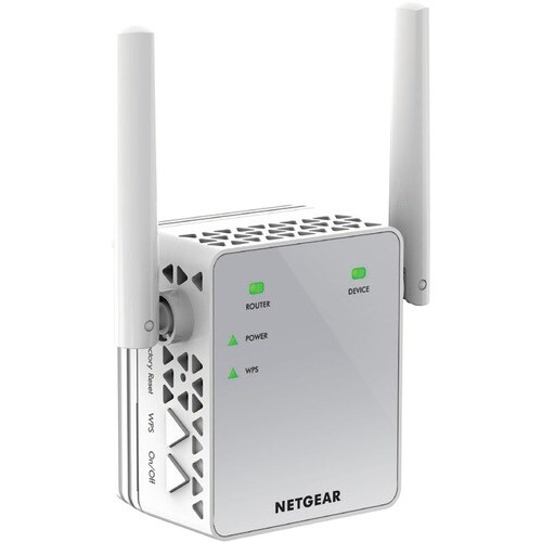 Netgear EX3700 IEEE 802.11ac 750 Mbit/s Drahtloser Range-Extender - 2,40 GHz, 5 GHz - 1 x Netzwerk (RJ-45) - Ethernet, Fas
