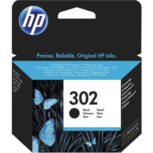 HP 302 Tintenstrahl Tintenpatrone - Schwarz - Originaler Pack - Tintenstrahl