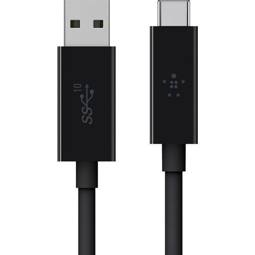 Belkin 3.1 USB-A to USB-C Cable (USB-C Cable) - 3 ft USB-C/USB-A Data Transfer Cable for MacBook, Hard Drive, Chromebook, 