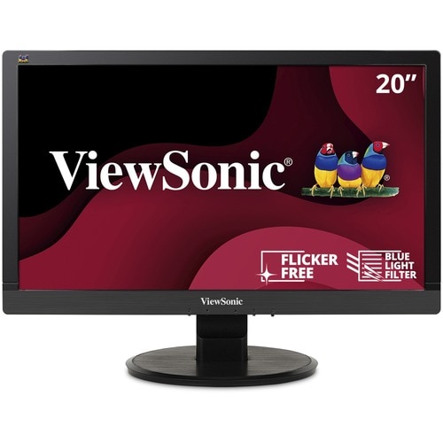 ViewSonic Value VA2055Sa 19.5" Full HD LED LCD Monitor - 16:9 - Black - 20" (508 mm) Class - MVA technology - 1920 x 1080 
