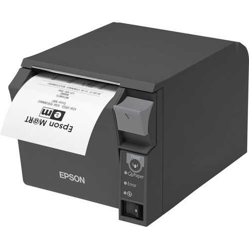 Epson TM-T70II Desktop Direct Thermal Printer - Monochrome - Receipt Print - USB - Serial - 250 mm/s Mono - 180 x 180 dpi 