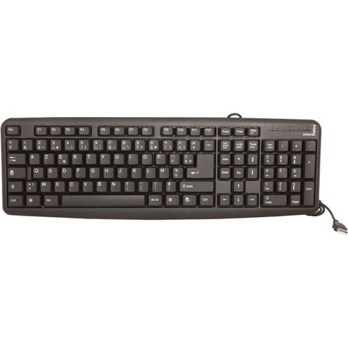 Clavier Urban Factory - Câble Connectivité - USB Interface - AZERTY Disposition - Noir - 105 Touche(s)