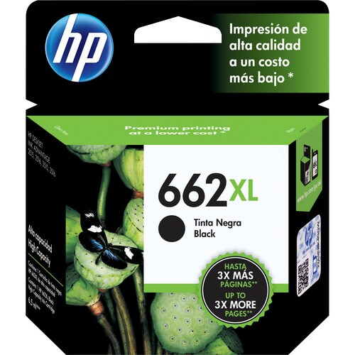 Cartucho de tinta HP 662XL Inyección de tinta - Negro - Original - Inyección de tinta