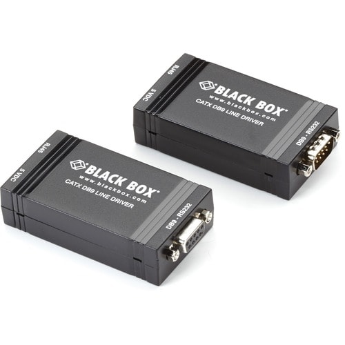 ASYNC RS232 EXTENDER OVER CATX DB9 W/CONTROL SIGNALS TO TB