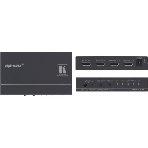 Kramer VM-22H Video Distribution Amplifier - 2 x HDMI In - 2 x HDMI Out