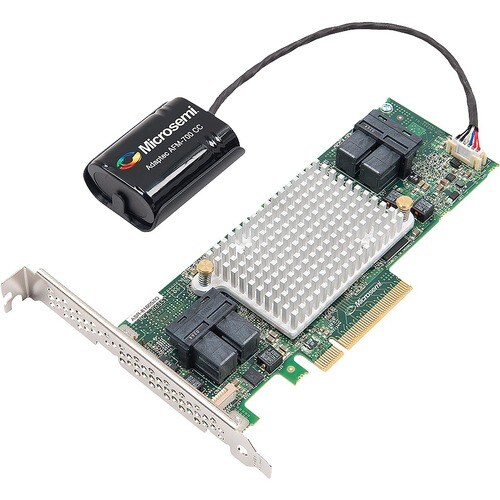 Contrôleur SAS Adaptec - 12Gb/s SAS - PCI Express 3.0 x8 - Carte enfichable - RAID - 0, 1, 10, 1E, 5, 6, 50, 60 Niveau RAI