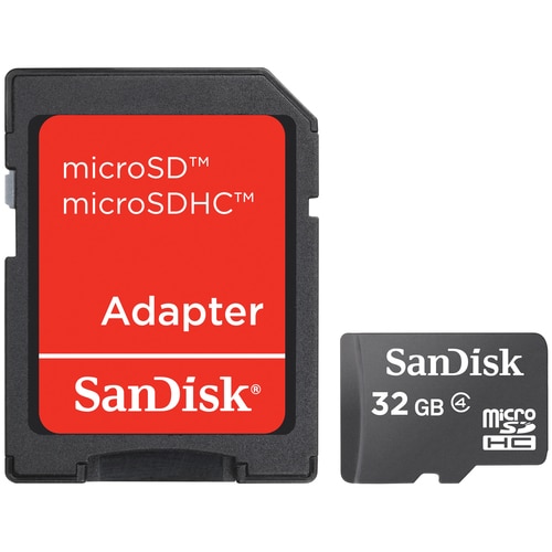 Carte Micro SDHC SanDisk SDSDQM032GB35A - 32 Go - Classe 4 - Classe 4 - 1 Carte