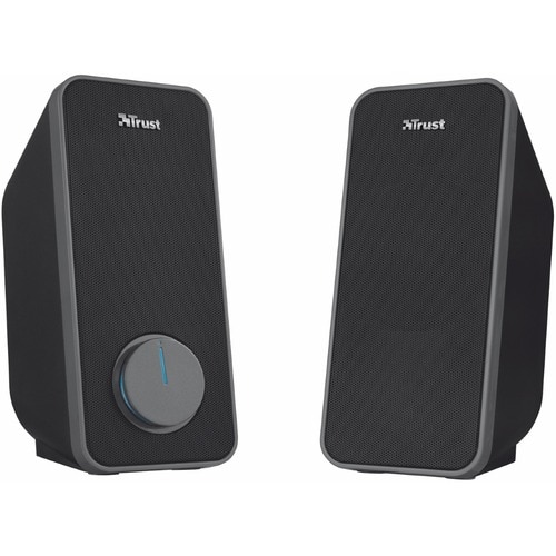 Trust 2.0 Lautsprechersystem - 14 W RMS - Schwarz - Tischmontierbar - Bücherregal - USB - 2