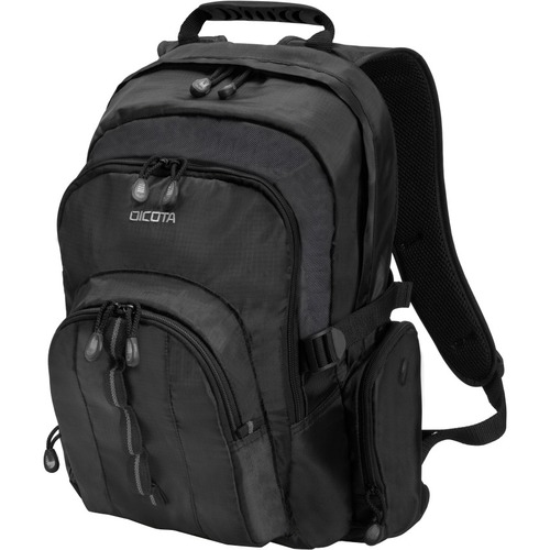 Dicota Carrying Case (Backpack) for 35.6 cm (14") to 41.7 cm (16.4") Notebook - Black - Water Proof, Moisture Resistant In