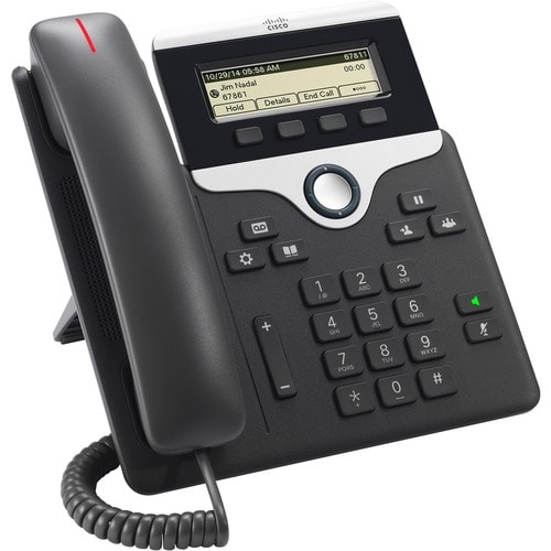 Telefono IP Cisco 7811 - A filo - Parato montabile - Charcoal - 1 x Linea totale - VoIP - 2 x Rete (RJ-45) - PoE Ports