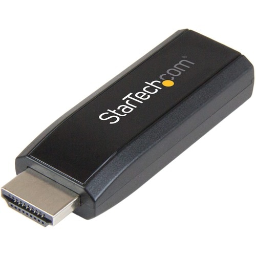 StarTech.com HDMI to VGA Converter with Audio - Compact Adapter - 1920x1200 - 1 x 19-pin HDMI Digital Audio/Video Male - 1