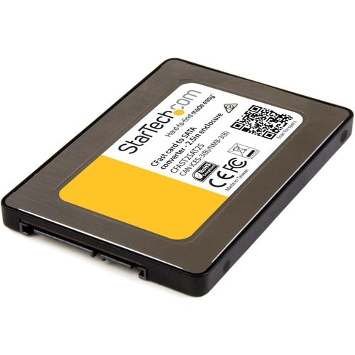 StarTech.com Adaptador de tarjeta CFast a SATA con Gabinete de 2.5" - Compatible con SATA III 6Gbps - 1 x Bahía Total - Ac