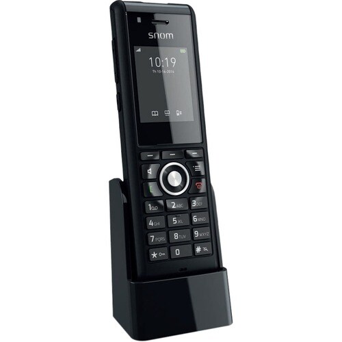 Snom M85 Handset - Schwarz - Schnurlos - DECT - 5,1 cm (2 Zoll) Screen Size - Headset-Anschluss - 17 Stunde(n) Battery Tal