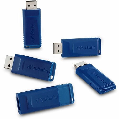 8GB USB Flash Drive - 5pk - Blue - 8GB - 5 Pk