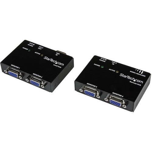 StarTech.com Video Extender Transmitter/Receiver - Wired - TAA Compliant - 1 Input Device - 4 Output Device - 152.40 m Ran